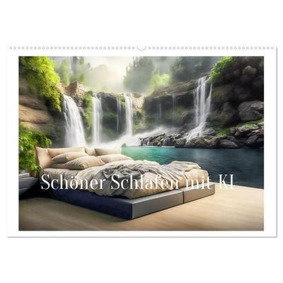 Schöner Schlafen mit KI (Wandkalender 2027 DIN A2 quer), CALVENDO Monatskalender