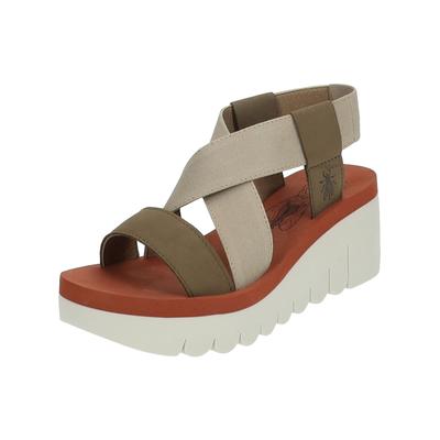 Riemchensandale FLY LONDON "Fly London Sandalen Leder", Damen, Gr. 40, bunt (mehrfarbig), Leder, Schuhe Riemchensandale
