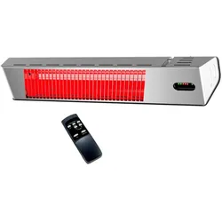 MPC MALAGA 2000W APPTUYA Outdoor-Infrarot-Heizung 2000W, Kurzwelle IR-A, Fernbedienung, elegantes Design, Schutzgitter, LED-Anzeige.