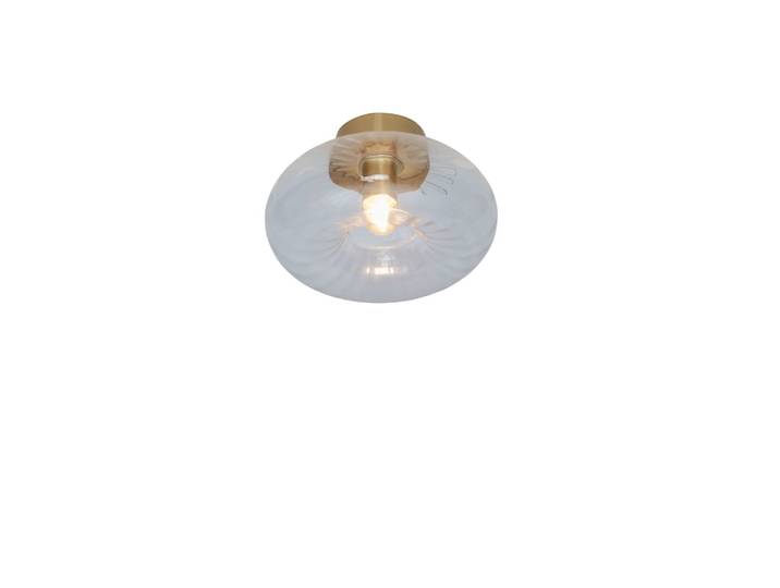 Plafonnier verre couleur doré ø27cm