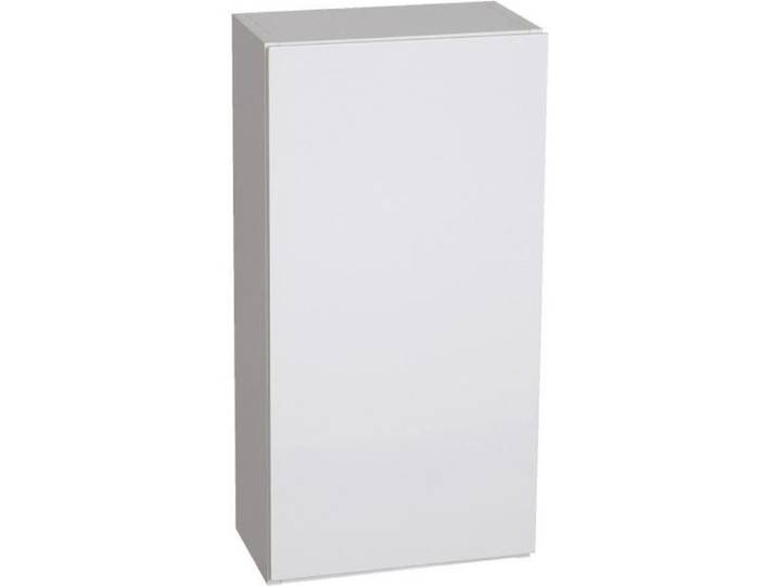 Meuble de rangement - Meuble haut 1 porte - Faible profondeur Blanc