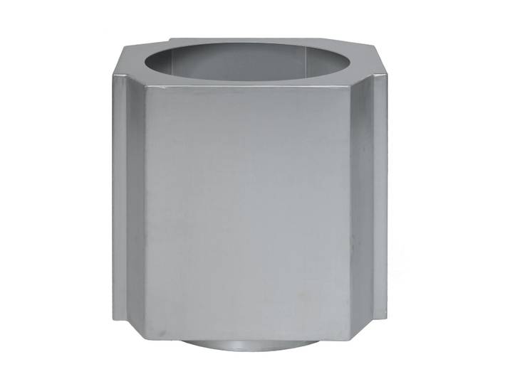 Louise Roe Funki Topf XL 70 cm Brushed Aluminium