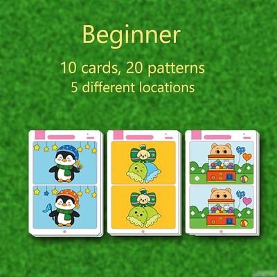 Inspired Finds Reusable Find The Difference Game Wipe Clean Activity Cards For Kids Focus And Attention Training primary