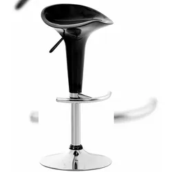 Proregal CHEFGASTRO Barhocker RIVIERA HxBxT 87x37x37cm Kunststoff Schwarz Barstuhl Drehstuhl