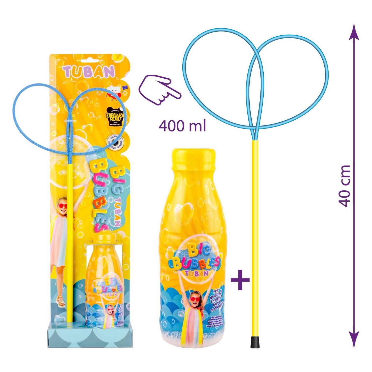 Tuban Soap bubble ring + Soap bubble liquid 400 ml (TU3200) (GXP-783173)
