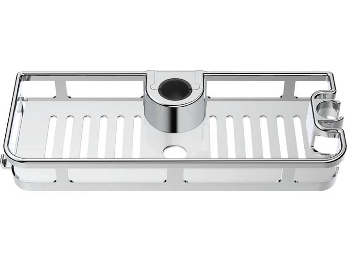 WENKO Douchecaddy Libertà chroom 28x12cm - Doucherek zonder boren - Douchemand