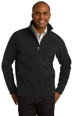 Port Authority J317 Core Soft Shell Jacket in Black size Medium   Polyester