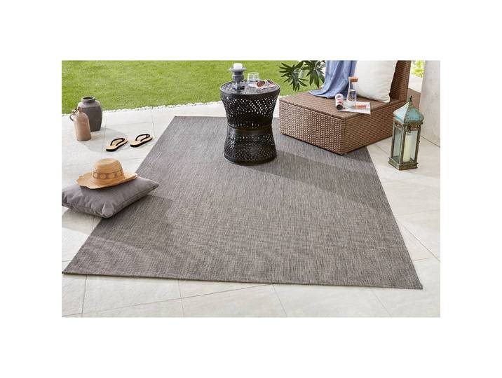 In-/Outdoor-Teppich Match Grau/Grau Webstoff 200 x 290 cm
