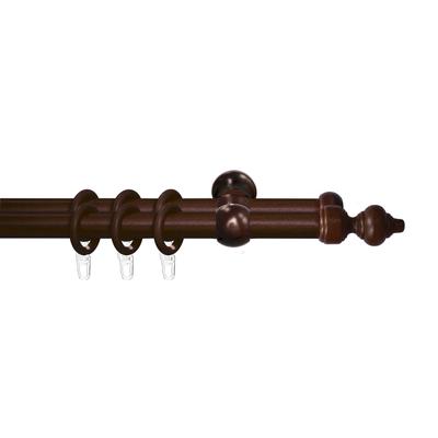 Gardinenstange GOOD LIFE "Trend" Gr. 4, braun (nussbaum), L:180cm Ø:28mm, Gardinenstangen