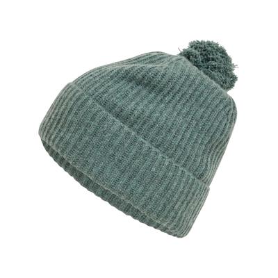 Strickmütze FALKE "Pure Cashmere", Jungen, Gr. onesize, grün (tundra pine (7117)), Mützen Strickmütze