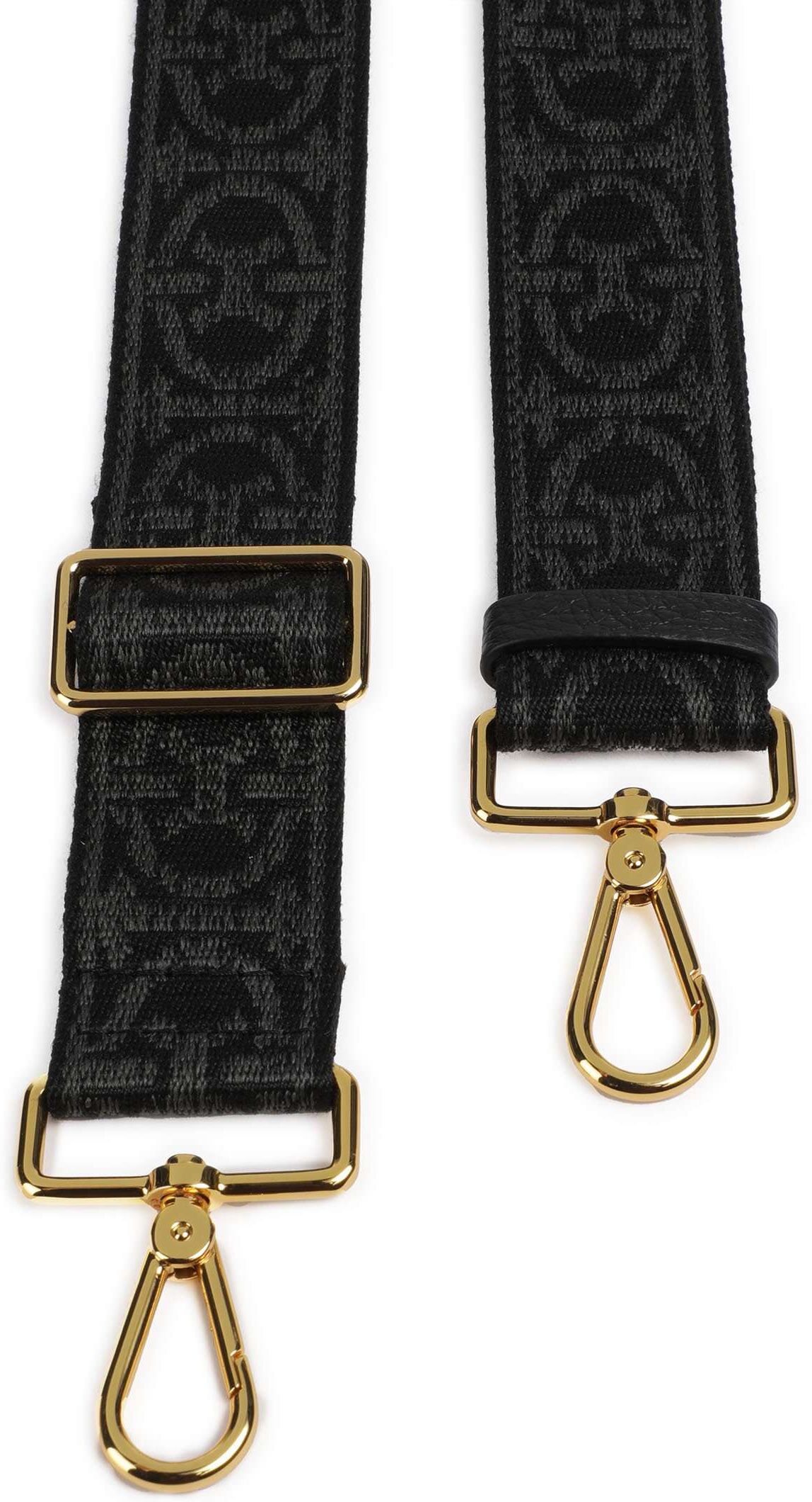 Coccinelle Nastro Monogram Schulterriemen, schwarz