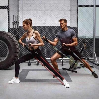 Resistance Band Set For Yoga & Pilates Versatile Fitness Tube Workout Bands For Abs & Muscle Strength Training Resistance Band Set For Yoga & Pilates Versatile Fitness Tube Workout Bands For Abs & Muscle Strength Training