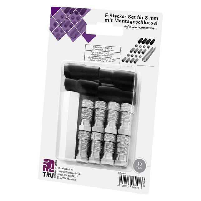 Tru Components F-Stecker Set Quad (Antennenkabel) (TC-6936308)