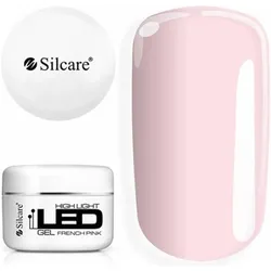 Silcare, Nagelstyling + Kunstnägel, High Light Led Clear Building Gel French Pink 100g (Kunstnägel, French Pink)