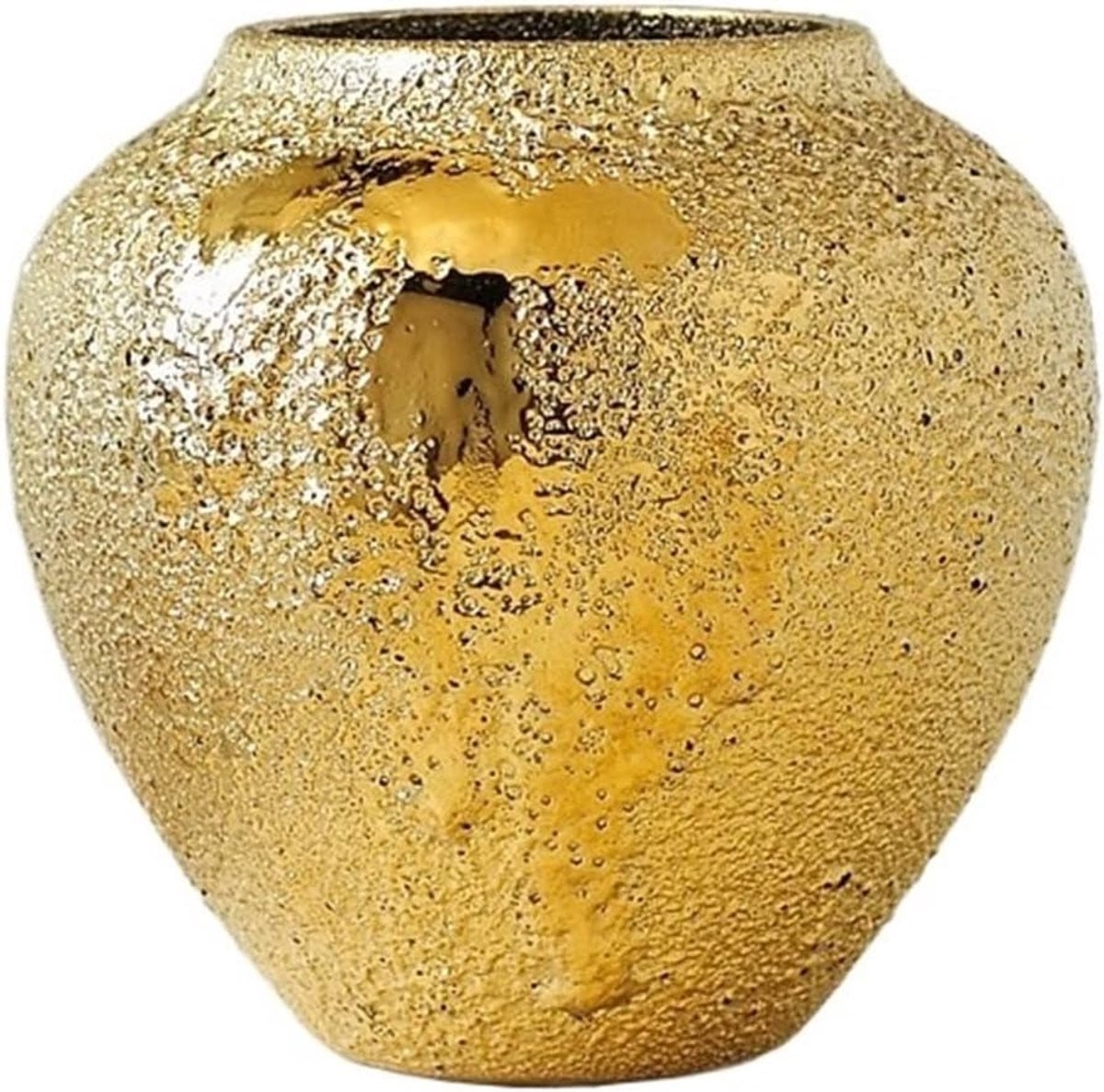 Decoratieve Keramische Vaas in Goud voor Woonkamer Decoratie