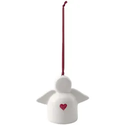 ORNAMENT SENDING LOVE With Love weiß 5 x 3 cm