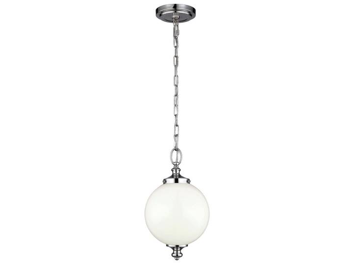 Elstead Lighting Hängeleuchte, Nickelfarben, Metall, Glas, Kugel, 53 cm, RoHS, Lampen & Leuchten, Innenbeleuchtung, Hängelampen, Pendelleuchte