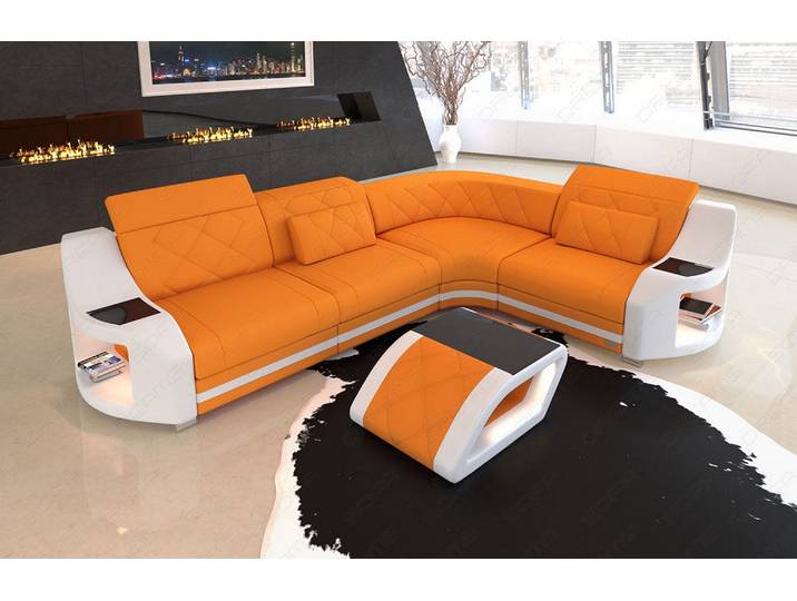 Stoff Ecksofa Genua L-Form