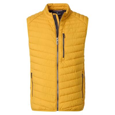 Steppweste CASAMODA "CASAMODA Steppweste uni", Herren, Gr. 3XL, gelb, 100% Polyester, Westen Steppweste