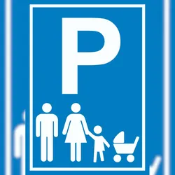 HB-Druck Parkplatz Eltern Kinderwagen Schild A1 (594x841mm)