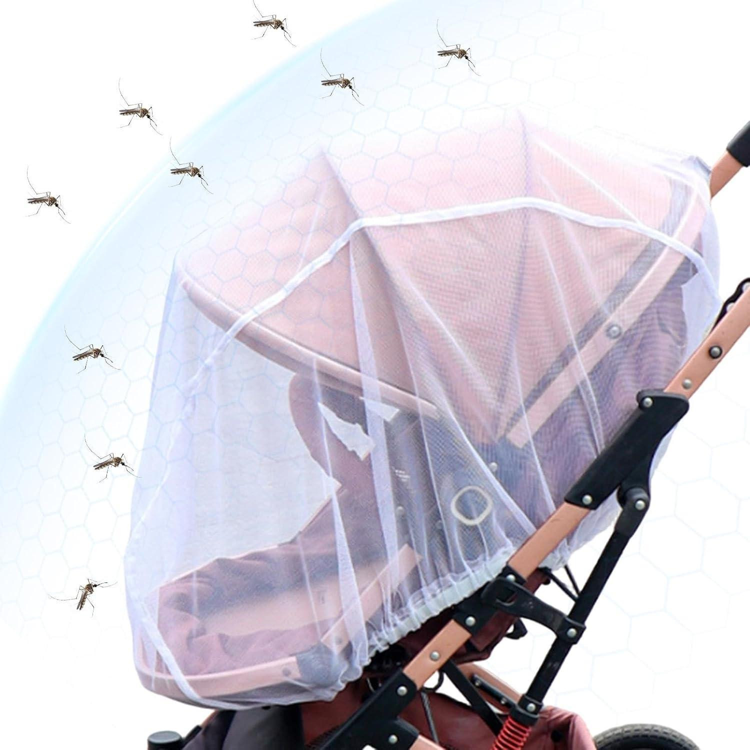 Lichtgewicht verstelbaar veiligheidsnet voor wandelwagen