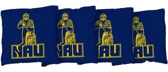 Skip's Garage College Vault Northern Arizona University Lumberjacks Blue Cornhole Bags