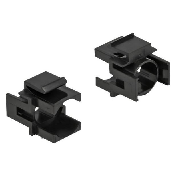 Delock Keystone Abdeckung schwarz mit 12,5 mm Durchführung 4 Stück (86738)