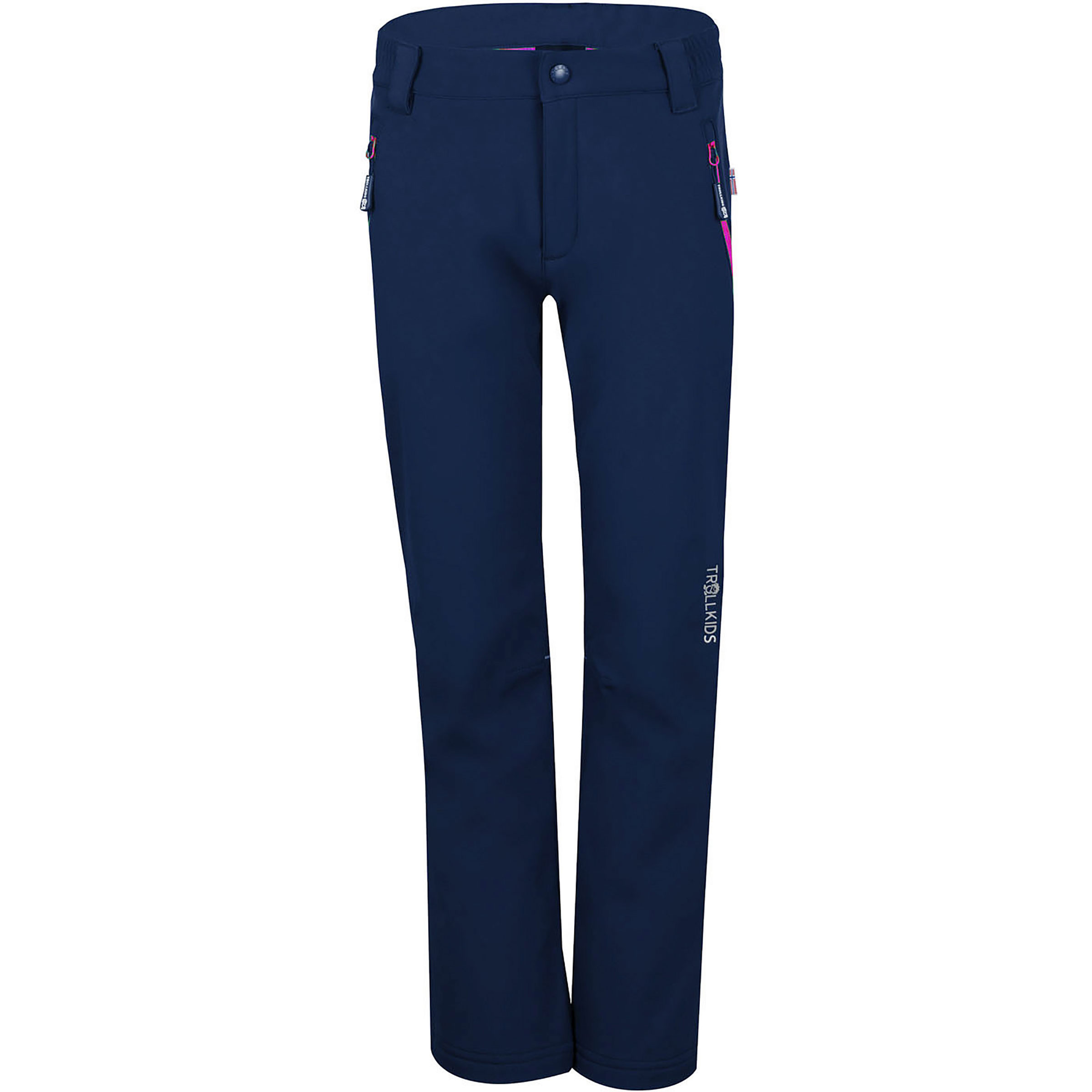Trollkids Fjell Softshell Hose Kinder Softshellhose blau Größe 152 Trekking Elastisch Wasserabweisend