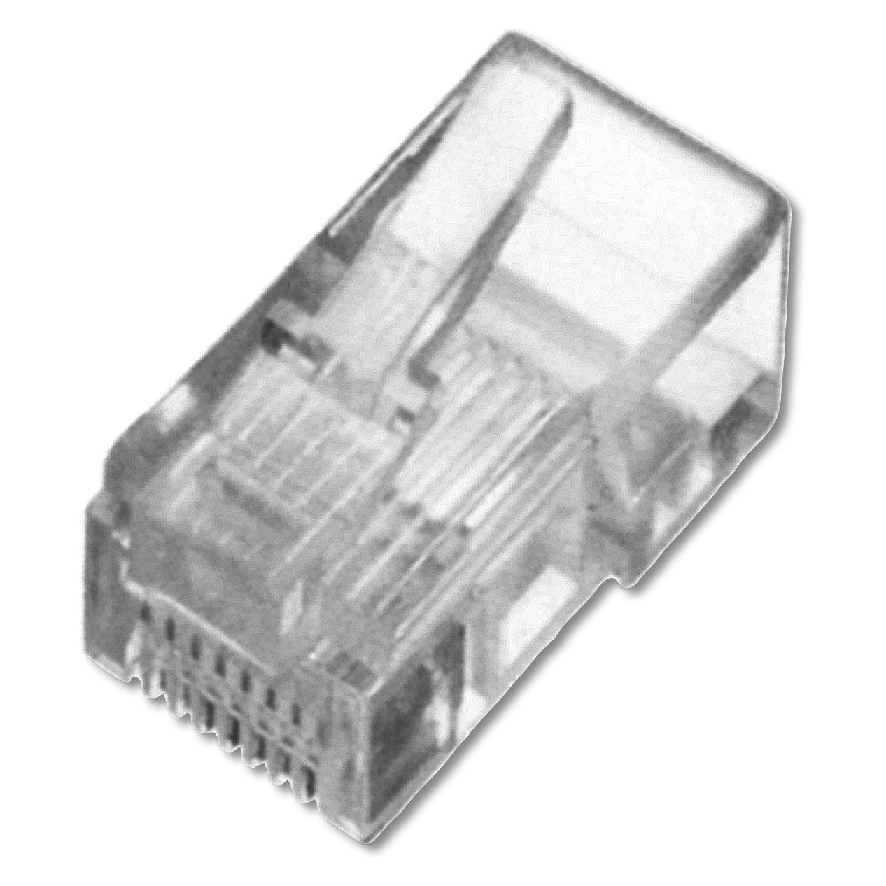 Digitus Modularstecker für Flachkabel (Netzwerkkabel Stecker) (A-MO 6/6 SF)