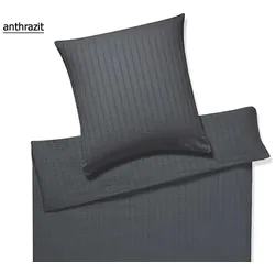 Elegante Bettwäsche Chelsea - 135x200 cm + 40x80 cm	anthrazit