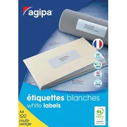 agipa Universal-Etiketten, 70 x 37 mm, mit Abzieh-Hilfe