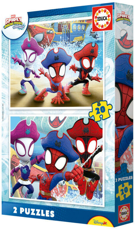 EDUCA BORRAS Puzzle 2 x 20 pcs Spidey & ses incroyables Amis - Educa