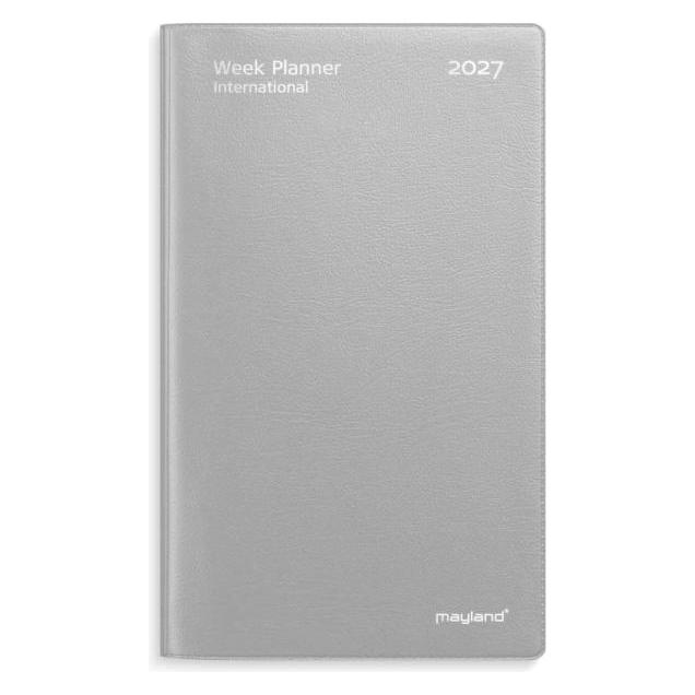 Mayland-Burde Week Planner International tvrformat slv vinyl 2027 (27085400)