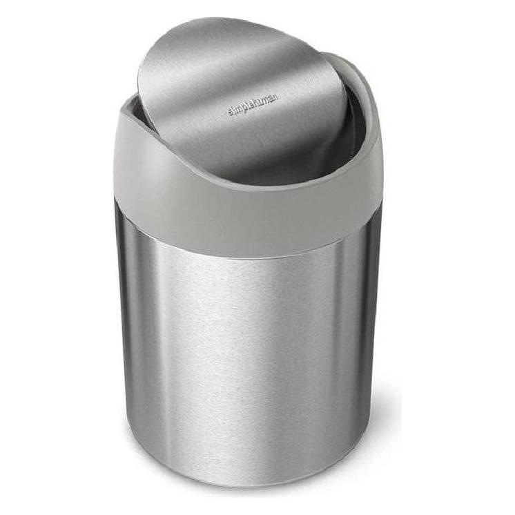 Simplehuman Abfalleimer 1.5 l, Silber (1.50 l) (CW2084)