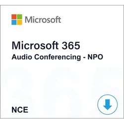 Microsoft 365 Audio Conferencing - NPO (NCE)