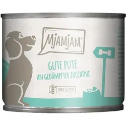 MjAMjAM gute Pute an gekochtem Reis mit gedämpfter Zucchini 6x200 g