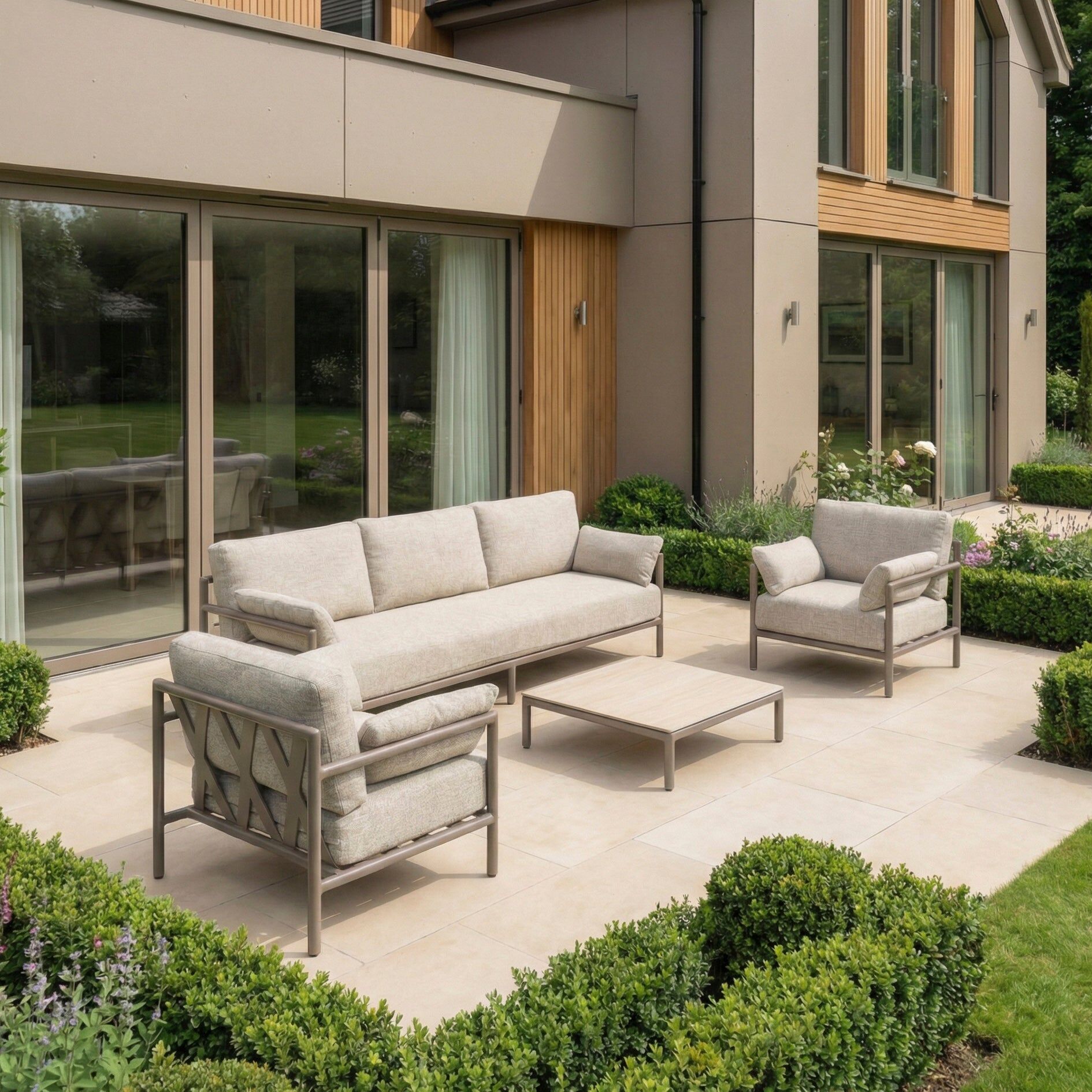 Harbour Lifestyle Sorelli 3 Seat Sofa Set in Oatmeal
