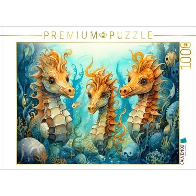 CALVENDO Puzzle Seepferdchen | 1000 Teile Lege-Größe 64x48cm Foto-Puzzle für glückliche Stunden