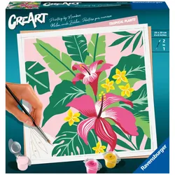 Ravensburger Beschäftigung - CreArt Tropical Plants - Malen nach Zahlen