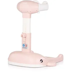 Chipolino Babybadeständer, Duschhilfe Wal faltbar höhenverstellbar Duschhalter rosa