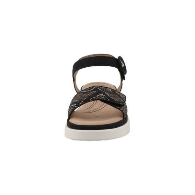 Mules ROMIKA "Romika Flat Sandals - Mules", Damen, Gr. 40, schwarz-weiß (schwarz), unifarben, Schuhe