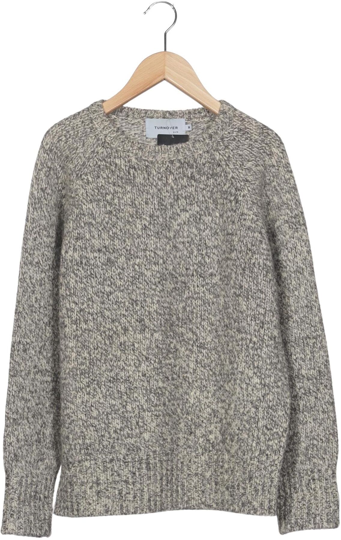 Turnover Damen Pullover, Grau, Gr. M, Merino / Synthetik - Second Hand