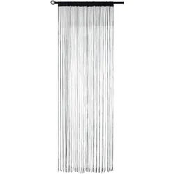 FADENGARDINE Shanghai HxB 230x100 cm Schwarz Lurex
