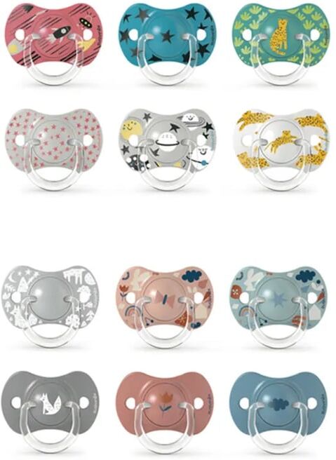Suavinex Chupeta Fisiológica SX Pro Silicone 6-18 m 2 Unds 1 Azul / 1 Azul