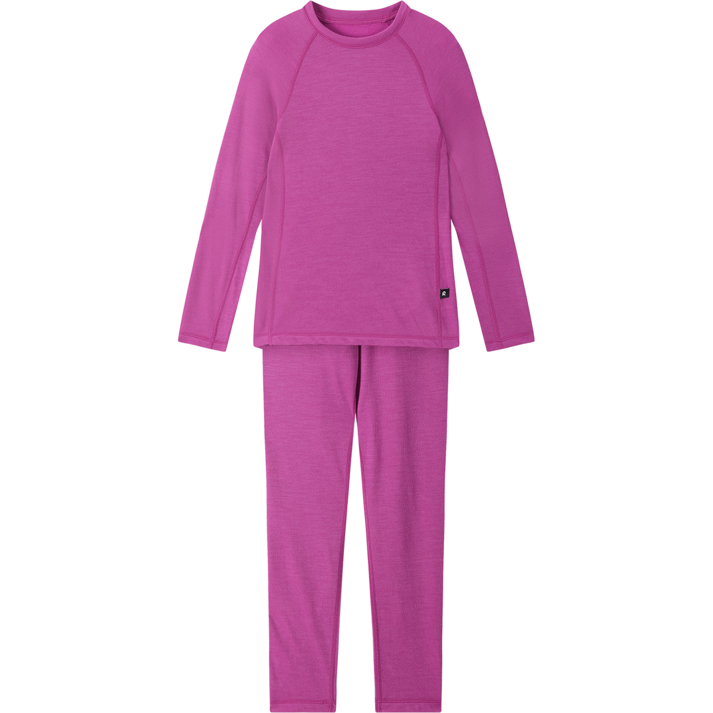 reima Taitoa Unterwäsche Set Kinder Skiunterwäsche fucshia Größe 110 Skifahren Hautfreundlich Merinowolle | Lyocell (Tencel)