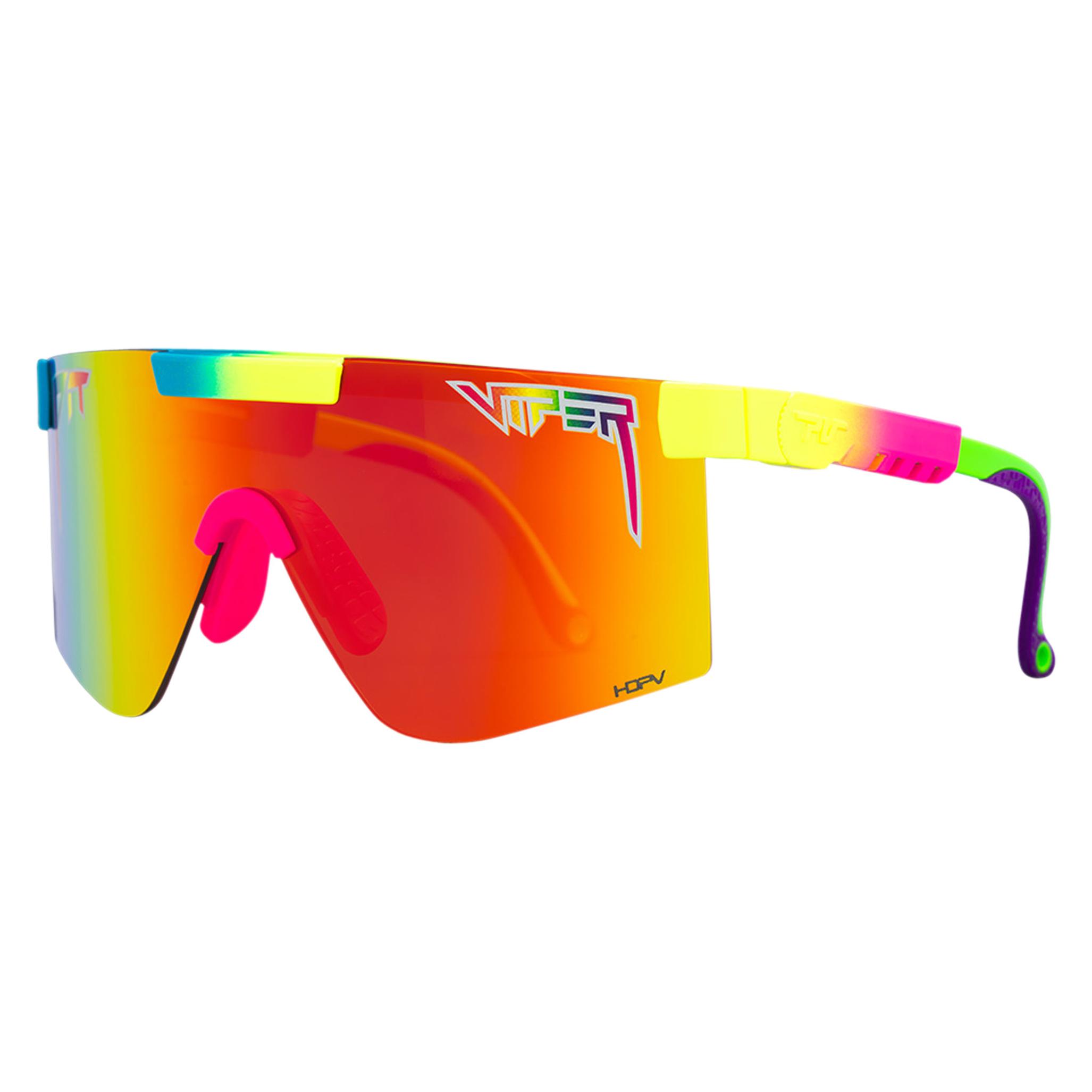 Pit Viper The Pride Original Polarized Rainbow Wide (White-rainbow, Rainbow) (E-WD-PRIDE00-HCP-RW)