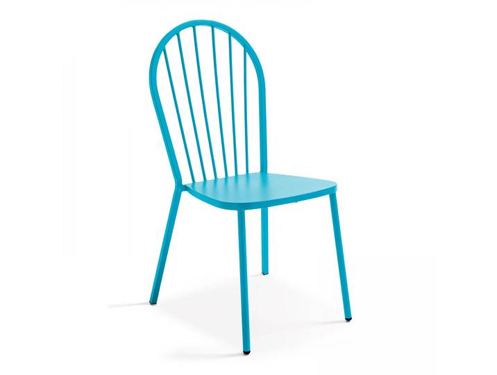 Oviala - Chaise en métal ajourée