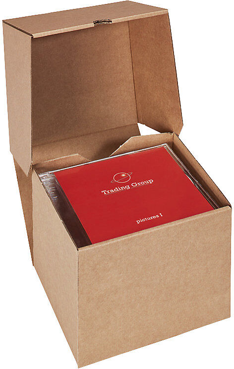 CD-Box, mit Deckel, VE 25 Stk, LxBxH 145 x 130 x 110 mm, für 10 CDs, ab 2 VE ratioform