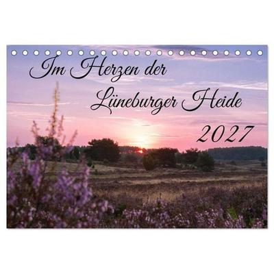 Im Herzen der Lüneburger Heide (Tischkalender 2027 DIN A5 quer), CALVENDO Monatskalender