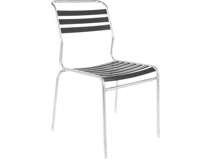 Schaffner Stilvoller Gartenstuhl Säntis Kunststoff anthrazit stapelbar - Schweizer Möbelhersteller - Gartenstuhl - Wetterfeste Gartenmöbel &